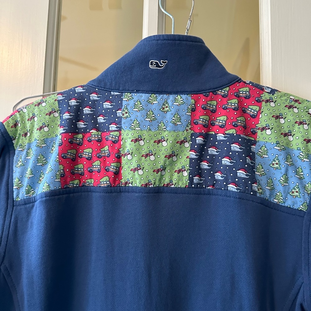 EUC Vineyard Vines holiday/winter 3/4 zip pullover; women’s size small - Picture 4 of 6